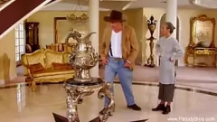 play Vecinii roșii în hilar în trei drumuri de cumshot umplut